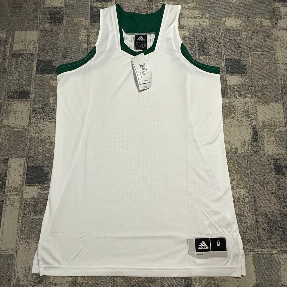 Adidas Crazy Light Women's M Racer back Tank Sports White / Green NWT‎